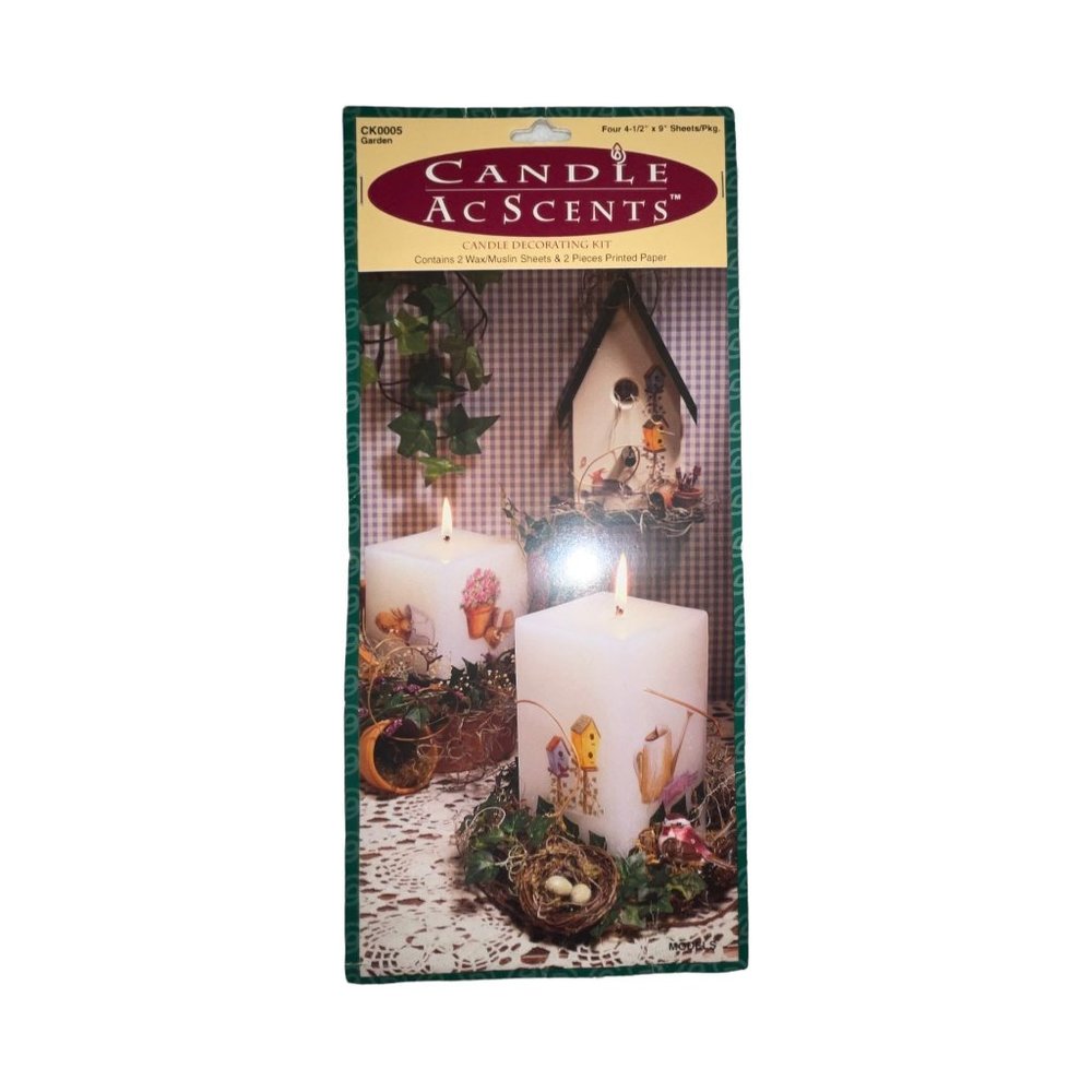 NIP Candle Ascents Garden 2 Wax Muslin Sheets Paper Candle Making Decorating